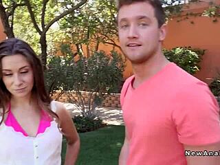 i watch couple anal fucking in backyard