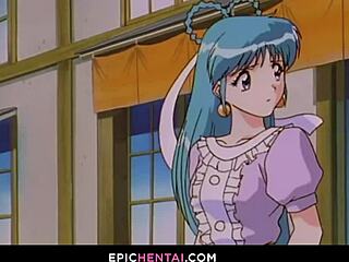 mahoko loses virginity in hentai with big tits and wet pussy