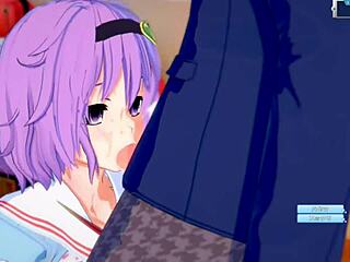 Hentai Game Koikatsu Touhou Satori Tit Rubbing 3D CG Big Tits Anime Video Touhou Project