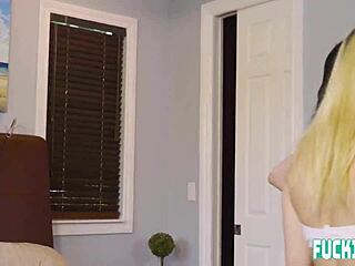 Aria Banks and Riley Jean in hot cowgirl action with big cock