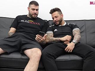 Straight friend catches me jerking off and decides to join me in the act