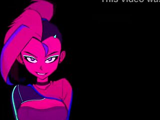 Moikaloop performs a sexy dance in hentai anime cartoon