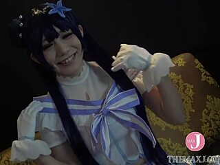 cum with me, japanese idol cosplayer creampied doggystyle
