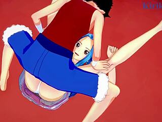 nami and vivi get wild with luffy in one piece hentai! 🔥💦