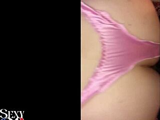 French amateur slut in stockings gets spanked