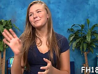 I watched that hot 18+ girl get fucked hard during nuru massage.