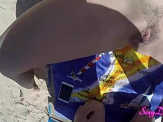 Hot sandy beach action in POV mode, damn hot!