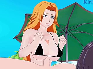 Sui-feng and rangiku get intense creampie in bleach hentai