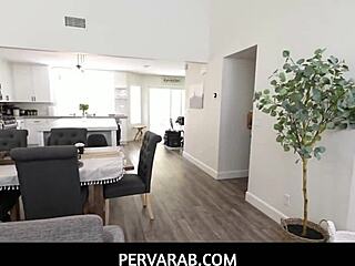 pervarab - petite curvy arab teen teases neighbor to fuck hijab