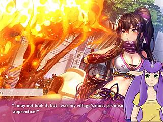 Ninja girl in panties and big boobs in the second part of Ninnin Days