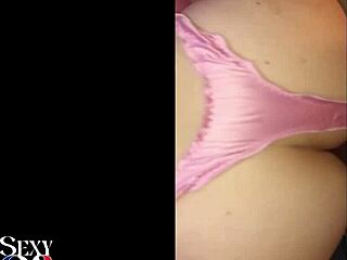 French amateur slut in stockings gets spanked