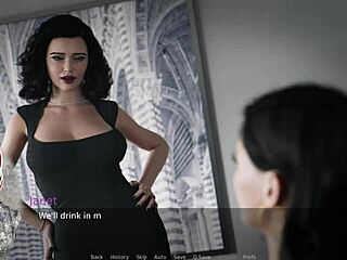 Ms. Denver's lesson in anime-style stockings and torn skirt in episode 20