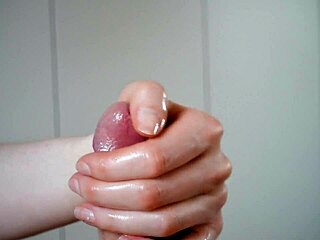 How to give a slow and sensual handjob to a man with a large penis