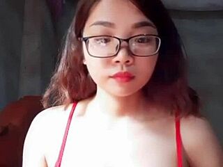 Mom And Daughter Eat Bitter Melon.