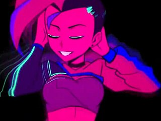 Moikaloop performs a sexy dance in hentai anime cartoon