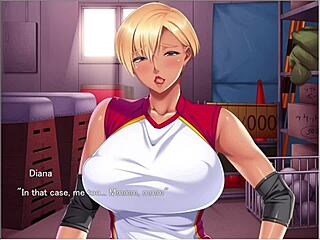 In the game, the bitch's wet tits get FUCKED hard.