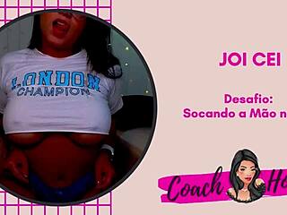 Guided jerk off challenge with ass punching