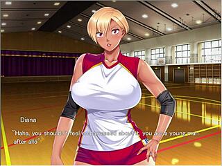 In the game, the bitch's wet tits get FUCKED hard.