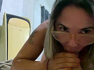 Amateur Latina gets her big clit licked by a man who also gives her a blowjob