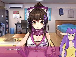 Ninja girl in panties and big boobs in the second part of Ninnin Days