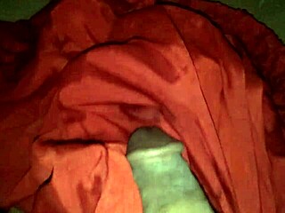 indian bisexual shemale's hot silk masturbation