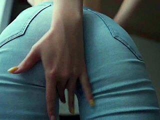 Teasing with My Big Ass in Tight Jeans and Panties