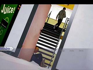 Intense hentai game academy with anime-style battles