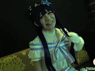 cum with me, japanese idol cosplayer creampied doggystyle