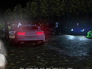 The playful fox gets his big boobs in a visual novel-style porn game