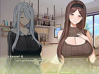 summer clover harem hentai ep 4 boss caught jerking to my huge cock  