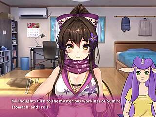 Ninja girl in panties and big boobs in the second part of Ninnin Days