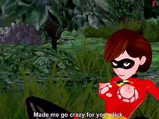 Elastigirl's steamy forest encounter in The Incredibles full movie