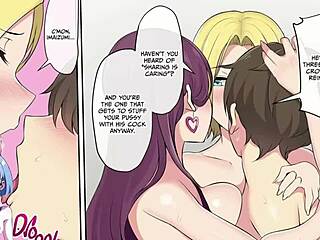 Japanese dating game with anime babes at Imaizumi’s house