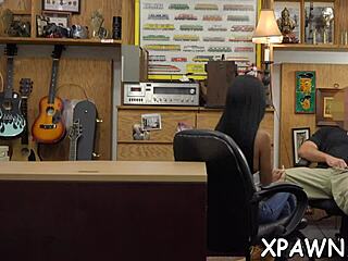 Sex in shop with big rod