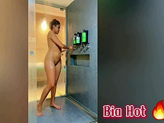 Mature stepmom teaches blowjob and anal in bed with monster cock.