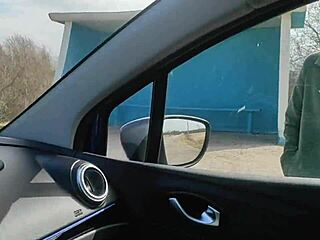 I Sucked Him In The Car And Ate His Cum!