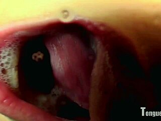 Sophia Uses Tongue For Spit Fetish Play