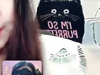 Jinx in bunny suit in live show with facial and anal scenes