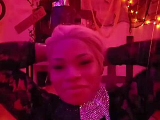 Interracial couple’s Halloween-themed homemade porn video part 1