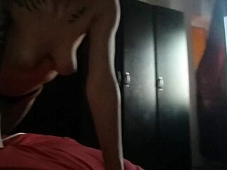 Hot blonde masturbates at her friend’s house while he is out