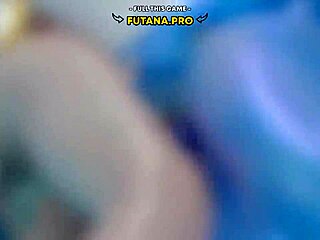 Wet futa double penetration by the pool