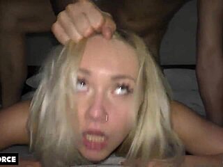 Hot college girl gets bent over for some doggy style sex