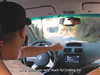 nymphomaniac fucks her lover and the mechanic on a public outdoor spot with danner mendez and yenifer chacon