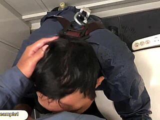 i gave an epic blow in construction site restroom