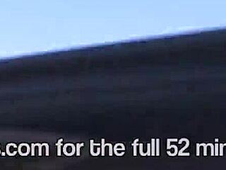 Hot blonde flashes nude in backseat