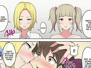 Japanese dating game with anime babes at Imaizumi’s house