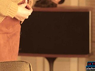 Teen Gianna Dior's Hairy Striptease in Softcore Scene