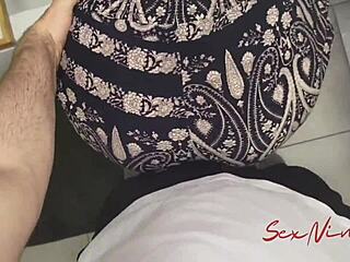Step-mom’s accident in the kitchen turns into a hot scene