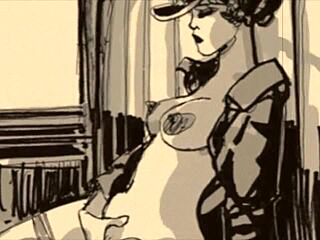 Vintage erotic drawings showcase classic sensual art