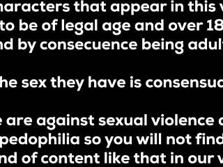 Tittylicious hentai babe performs sloppy blowjob in pov loop